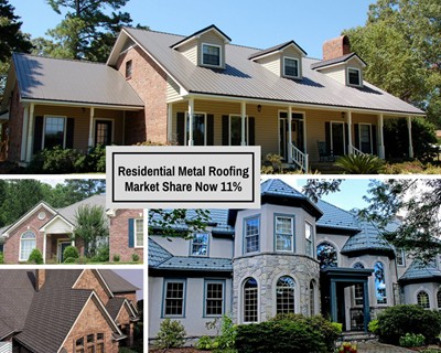 metal roofing share increased to 11% in 2015