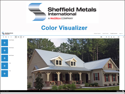 Color Visualizer Helps Home And Building Owners Choose Metal Roof And