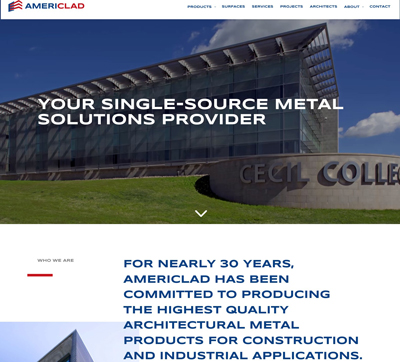 Americlad-website